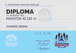 Dominik Deman (Zrenjaninski maraton)